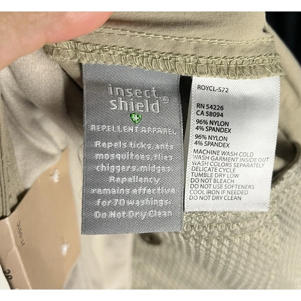 Royal Robbins Convertible Cargo Pants Mens US 38/ 32 Outdoor Hiking‎ Beige New